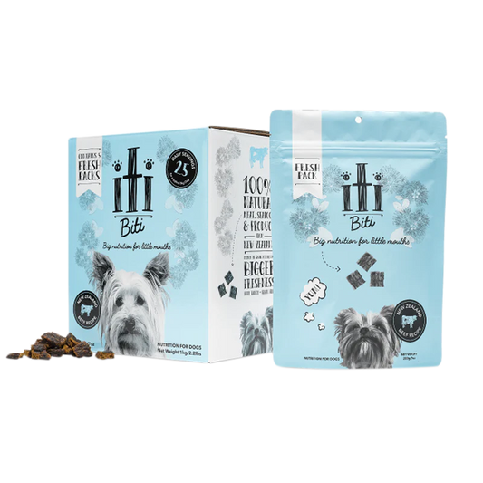 iTi Dog Air Dried Pouches BEEF 5x200g (2.2lbs) or single bags