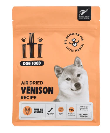 iTi Dog Air Dried Pouches 200g Venison *LIMITED BUY - YEARLY MEMBERS ONLY*