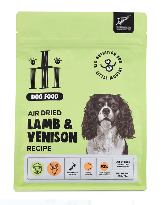 iTi Dog Air Dried Pouches 200g Lamb & Venison
