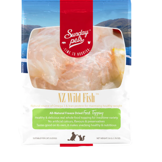 Sunday Pets Freeze Dried Wild Hoki Fish *HOT BUY*